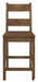 Coaster Furniture - Coleman Rustic Golden Brown 5 Piece Counter Height Dining Room Set - 192028-5SET