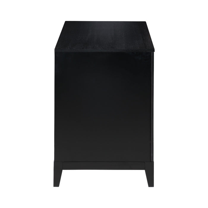 Coaster Furniture - 2-Door Rectangular Server Black And Gold - 192075 - GreatFurnitureDeal