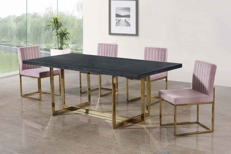 Meridian Furniture - Elle Dining Table in Gold - 739-T