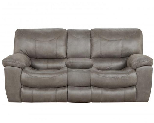 Catnapper - Trent Reclining Console Loveseat w/Storage & Cupholders in Charcoal - 1929-CHARCOAL