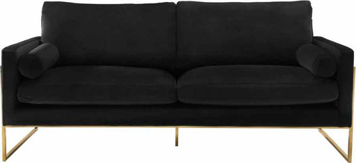 Meridian Furniture - Mila Velvet Sofa in Black - 678Black-S - GreatFurnitureDeal