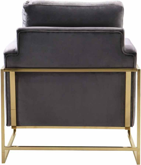 Meridian Furniture - Mila 3 Piece Living Room Set in Grey - 678Grey-S-3SET - GreatFurnitureDeal