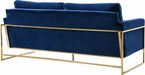 Meridian Furniture - Mila 3 Piece Living Room Set in Navy - 678Navy-S-3SET - GreatFurnitureDeal