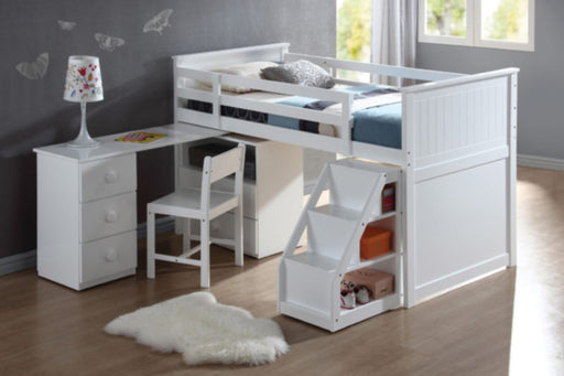 Acme Furniture - Wyatt 6 Piece Bedroom Kids Loft Bed Set in White - 19405-6SET