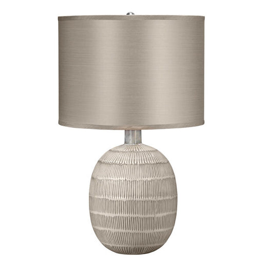 Jamie Young Company - Prairie Table Lamp in Beige & Off White Patterned Ceramic - 9PRAIRIEBEOW - GreatFurnitureDeal