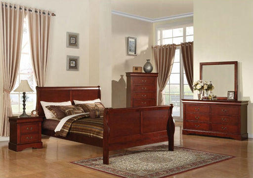 Acme Furniture - Louis Philippe III 6 Piece Queen Bedroom Set in Cherry - 19520Q-6SET - GreatFurnitureDeal