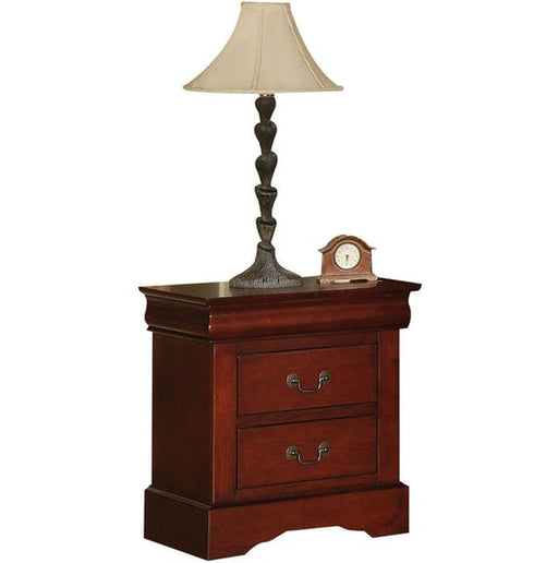 Acme Furniture - Louis Phillipe III 2-Drawer Nightstand in Cherry - 19523