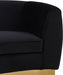 Meridian Furniture - Julian Velvet Loveseat in Black - 620Black-L - GreatFurnitureDeal