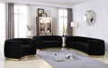 Meridian Furniture - Julian Velvet Chair in Black - 620Black-C - GreatFurnitureDeal