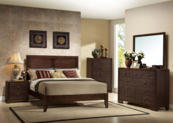 Acme Furniture - Madison 5 Piece Bedroom King Bed Set in Espresso - 19567EK-5SET - GreatFurnitureDeal