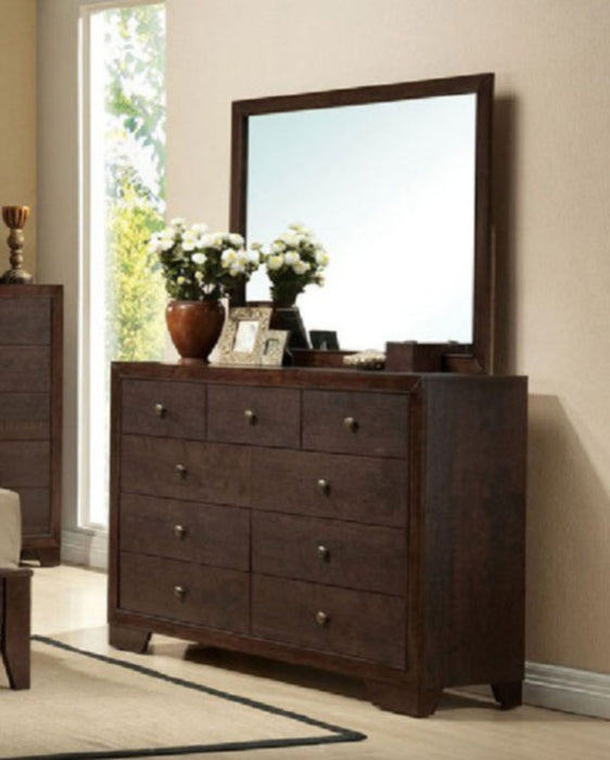 Acme Furniture - Madison Dresser with Mirror Set in Espresso - 19575-74