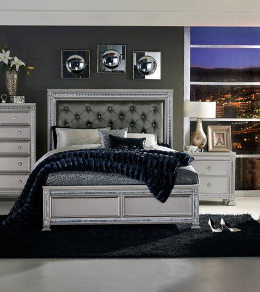 Homelegance - Bevelle 3 Piece Eastern King Bedroom Set in Silver - 1958K-1EK-3SET - GreatFurnitureDeal