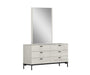 J&M Furniture - Bella Dresser with Mirror in Grey - 19778-DM - GreatFurnitureDeal
