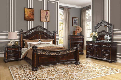 Myco Furniture - Ballard 3 Piece Queen Bedroom Set in Cherry - BA400-Q-3SET - GreatFurnitureDeal
