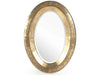 Zentique - Jenna Distressed Gold 31''W x 42''H Oval Wall Mirror - ELT150279 - GreatFurnitureDeal