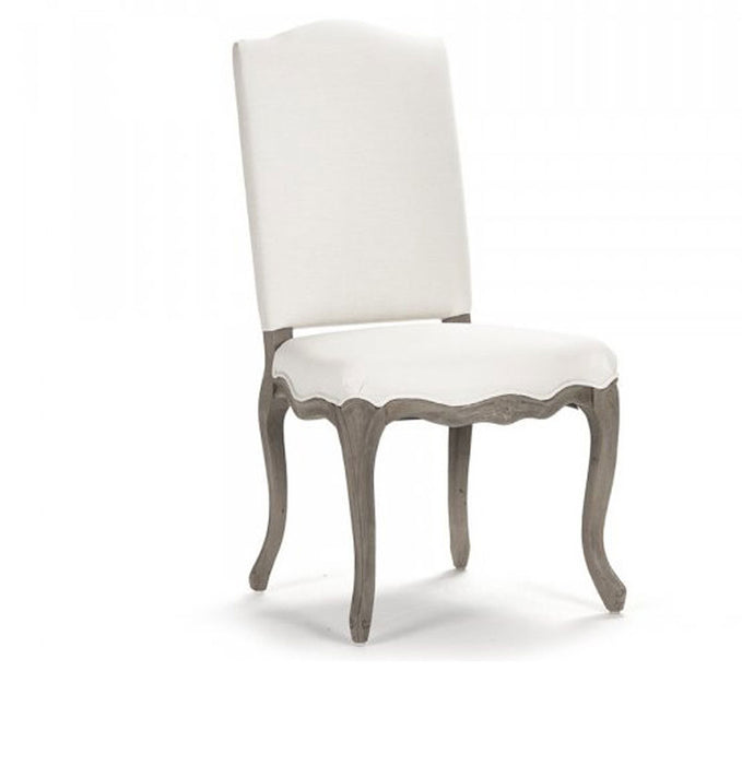 Zentique -  Cathy White Linen Side Dining Chair- LI-SH8-22-15-2 - GreatFurnitureDeal