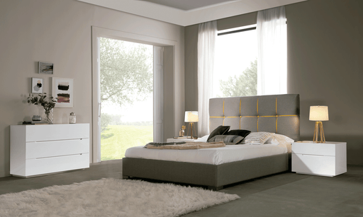 ESF Furniture - Veronica 3 Piece King Storage Bedroom Set in White - VERONICABEDKS-3SET - GreatFurnitureDeal