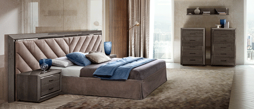 ESF Furniture - Elite Night BOISERIE 3 Piece King Bedroom Set in Silver Birch - ELITEKSBOISERIE-3SET - GreatFurnitureDeal