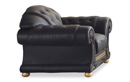 ESF Furniture - Apolo 3 Piece Living Room Set in Black - APOLO3BLACK-3SET - GreatFurnitureDeal