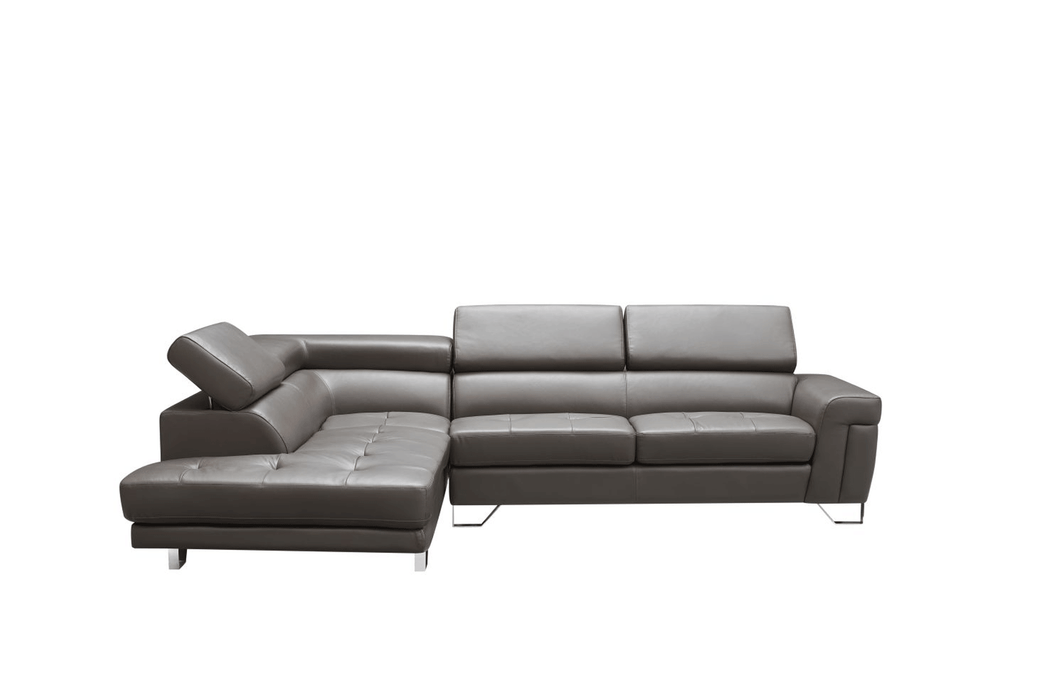ESF Furniture - 1807 Sectional Sofa Left in grey - 1807SECTIONALLEFT - GreatFurnitureDeal