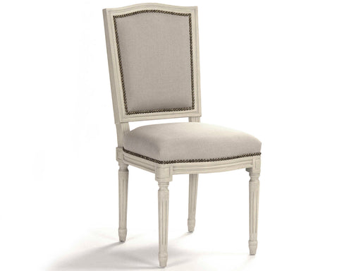 Zentique - Benoit Natural Linen / Burlap Side Dining Chair - FC014 309 A003/H010 - GreatFurnitureDeal