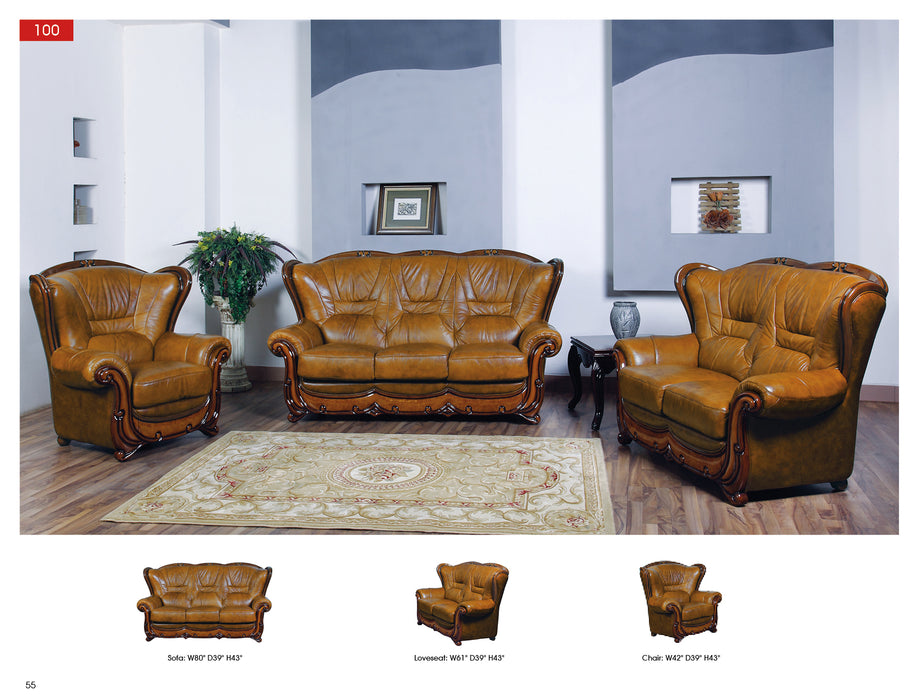 ESF Furniture - 100 Living Room3 Piece Living Room Set - 100SLC-3SET