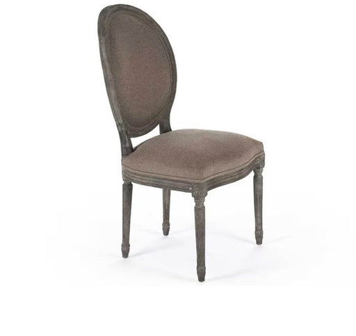 Zentique - Medallion Copper Linen Side Dining Chair - B004 E271 A006 - GreatFurnitureDeal