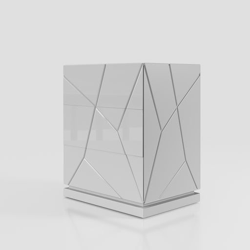 ESF Furniture - Majesty 5 Piece Queen Storage Kit  Bedroom w/light and Kiu Cases - MAJESTYQS-STORAGE-5SET-KIU - GreatFurnitureDeal