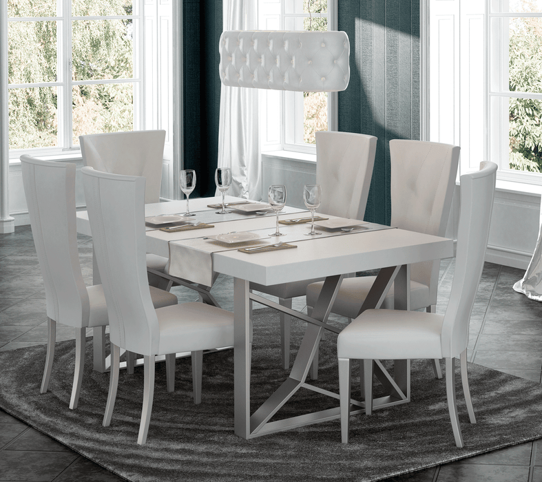 ESF Furniture - KIU Dining Table 7 Piece Dining Room Set - KIUDININGTABLE-7SET