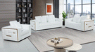 ESF Furniture -  1005 Living Room 3 Piece Living Room Set in White - 1005WHITESLC-3SET - GreatFurnitureDeal