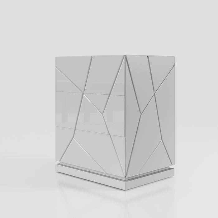 ESF Furniture - Majesty 5 Piece King Storage Kit Bedroom w/light and Kiu Cases - MAJESTYKS-STORAGE-5SET-KIU - GreatFurnitureDeal