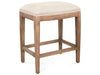 Zentique - Cora Oatmeal Polyester Side Counter Height Stool - CFH403 Counter E272 C053 wo NH - GreatFurnitureDeal