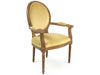 Zentique - Medallion Light Olive Green Velvet Arm Dining Chair - B009 E272 11205 - GreatFurnitureDeal