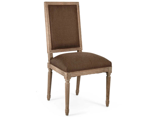 Zentique - Louis Aubergine Linen Side Dining Chair - FC010-4 E272 A008 - GreatFurnitureDeal