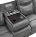 Coaster Furniture - Conrad Manual Reclining Sofa in Grey - 650354 - GreatFurnitureDeal