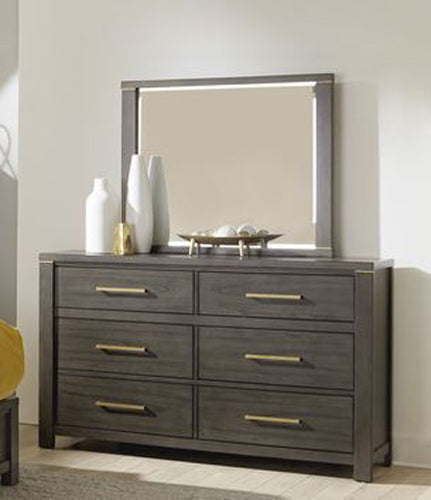 Homelegance - Scarlett Dresser and Mirror in Brownish Gray - 1555-DM - GreatFurnitureDeal
