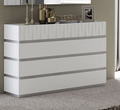 ESF Furniture - Marina Single Dresser 120 Cm in White  - MARINADRESSER-WH - GreatFurnitureDeal