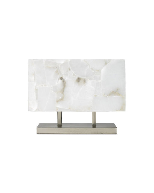 Jamie Young Company - Ghost Horizon Table Lamp in Alabaster & Antique Silver - 1GHHO-TLAS - GreatFurnitureDeal