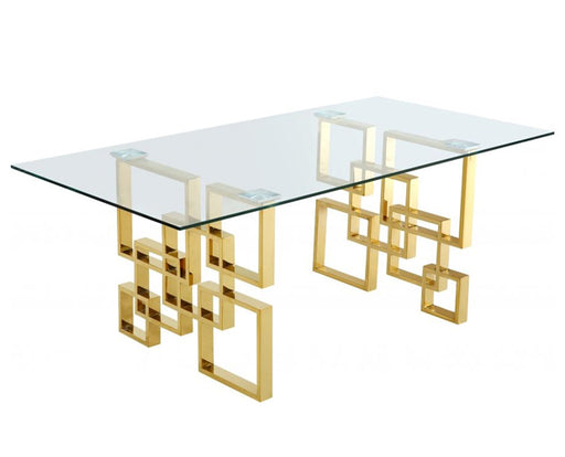 Meridian Furniture - Pierre Gold Dining Table - 714-T - GreatFurnitureDeal