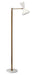 Jamie Young Company - Pisa Swing Arm Floor Lamp in White Lacquer & Antique Brass Metal - 1PISA-FLWH - GreatFurnitureDeal