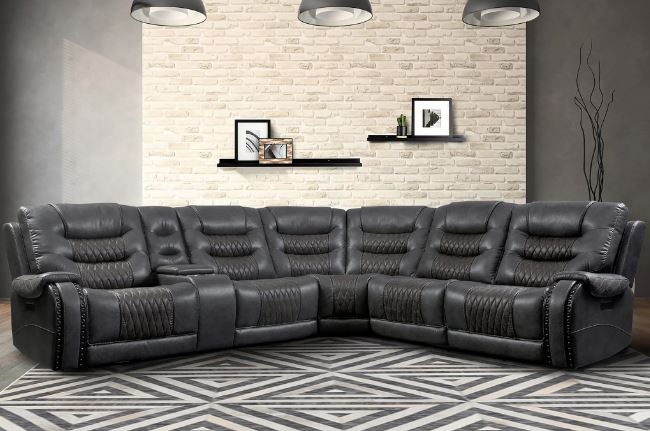 Parker Living - Outlaw 6 Piece Sectional Sofa in Stallion - MOUT-PACKT(H)-STA