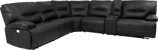Parker Living - Spartacus 6 Piece Power Reclining Sectional with USB Port & Power Headrest in Black - MSPA-PACKA(H)-BLC