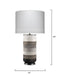 Jamie Young Company - Winslow Table Lamp in White, Light Grey & Dark Grey Hide - 1WINS-TLHI - GreatFurnitureDeal