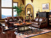 Coaster Furniture - Princeton 3 Piece Living Room Set in Burgundy - 500661-S3