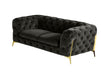 VIG Furniture - Divani Casa Sheila Modern Dark Grey Fabric Loveseat - VGCA1346-DKGRY-A-L - GreatFurnitureDeal