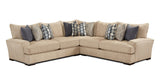 Southern Home Furnishings - Handwoven Linen Sectional - 2000-2001-2005 Handwoven Linen Sectional - GreatFurnitureDeal