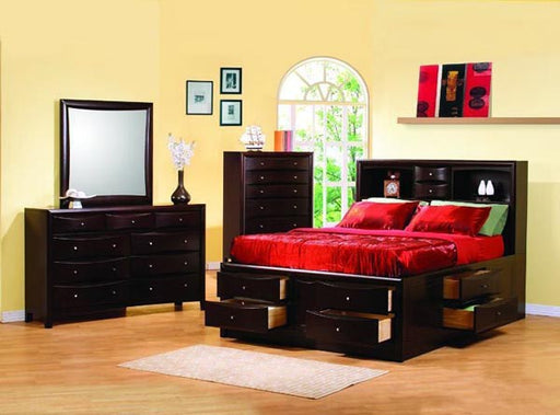 Coaster Furniture - Phoenix 4 Piece California King Storage Bedroom Set - 200409KW-4set - GreatFurnitureDeal