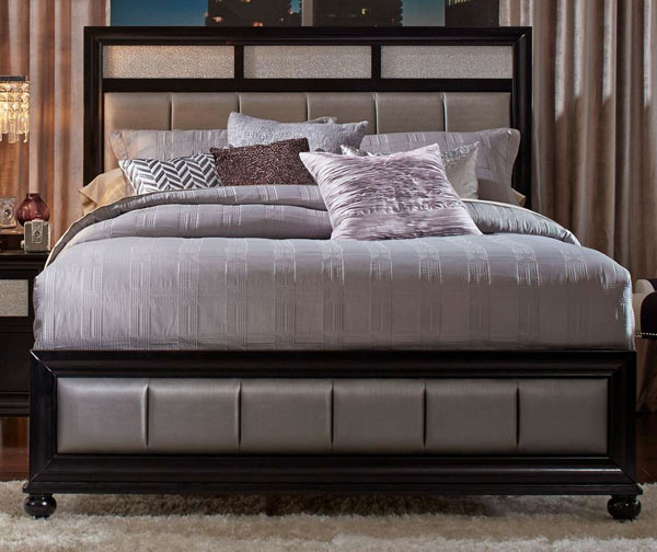 Coaster Furniture - Barzini Black 3 Piece California King Platform Bedroom Set - 200891KW-3SET - GreatFurnitureDeal