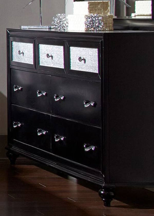 Coaster Furniture - Barzini Black 3 Piece California King Platform Bedroom Set - 200891KW-3SET - GreatFurnitureDeal