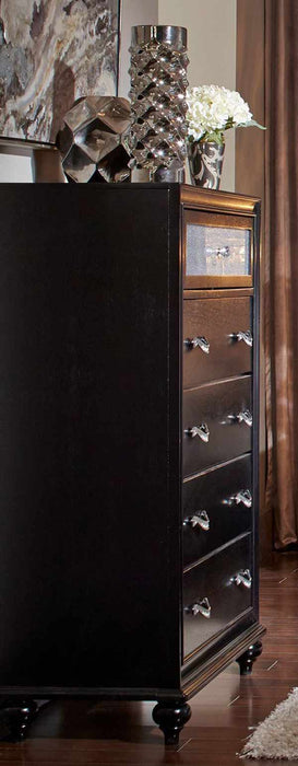 Coaster Furniture - Barzini Black 4 Piece California King Platform Bedroom Set - 200891KW-4SET